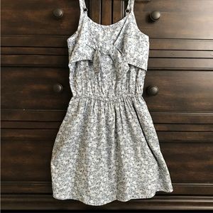 Abercrombie & Fitch Kids Light Blue Floral Dress Size 5/6 5T 6 yrs Bow Front NWT